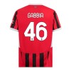 Officiële Voetbalshirt AC Milan Gabbia 46 Thuis 2024-25 - Heren